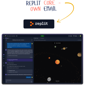 Replit Core Plan – 1 Year Subscription (Own Email)